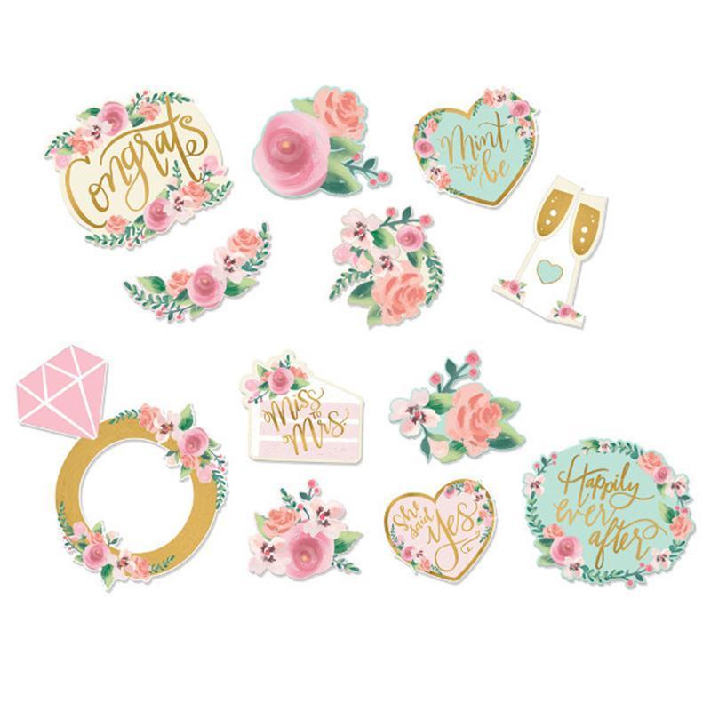 Buy Wedding Mint To Be - Cutouts 12/pkg sold at Party Expert