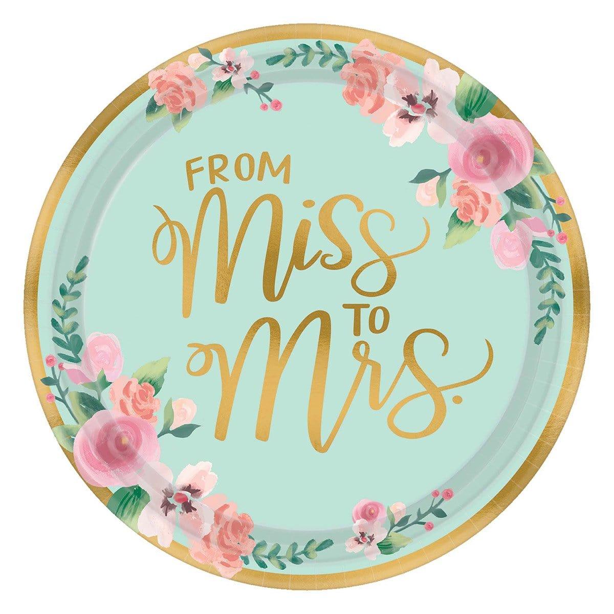 Buy Wedding Mint To Be - Plates 10.5 in. 8/pkg sold at Party Expert