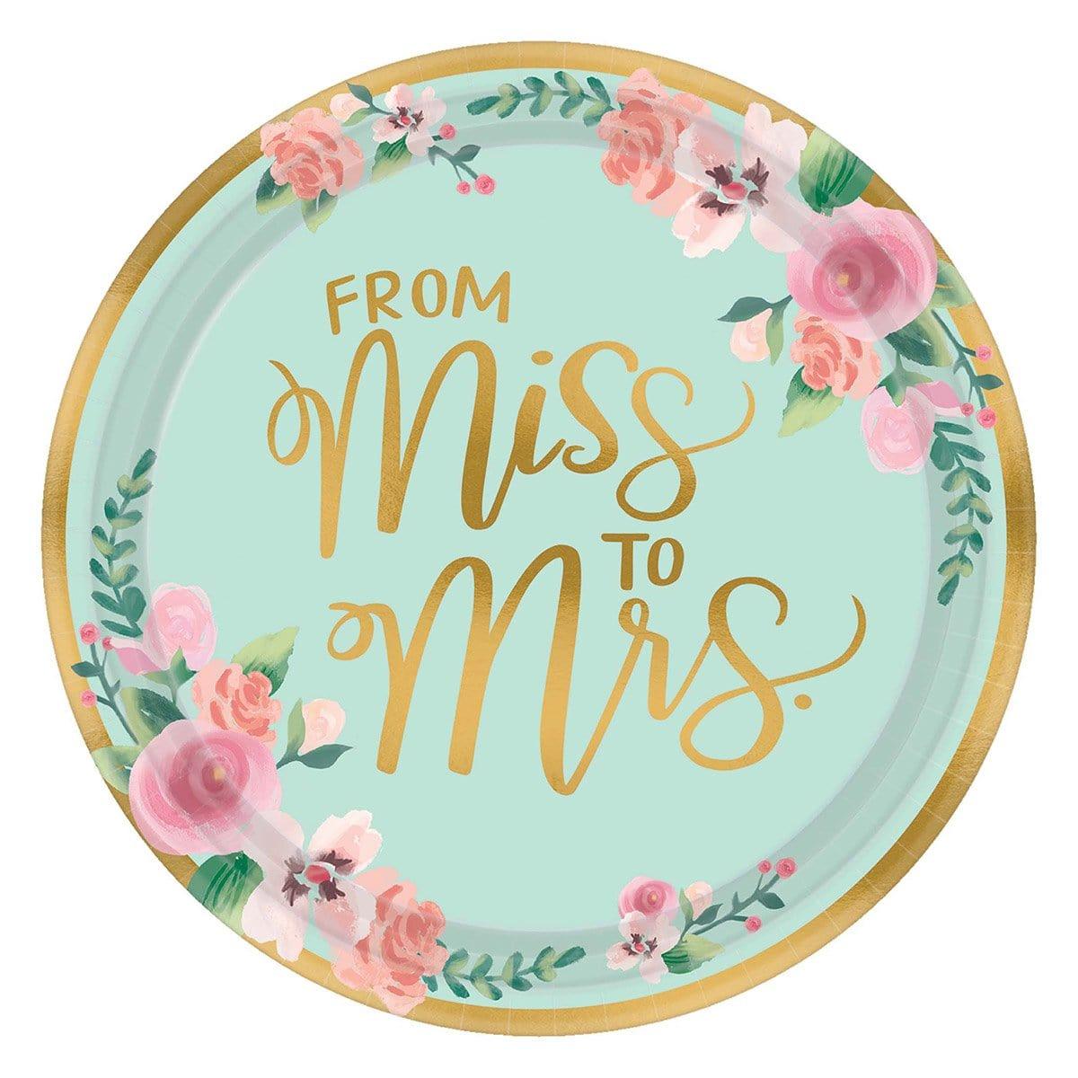 Buy Wedding Mint To Be - Plates 10.5 in. 8/pkg sold at Party Expert