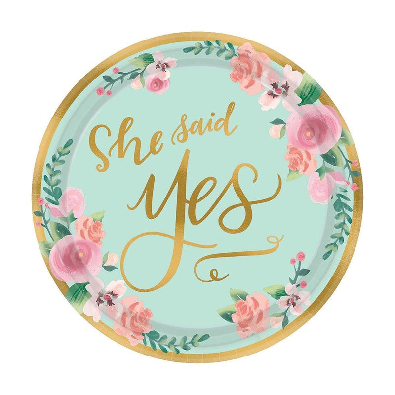 Buy Wedding Mint To Be - Plates 7 in. 8/pkg sold at Party Expert