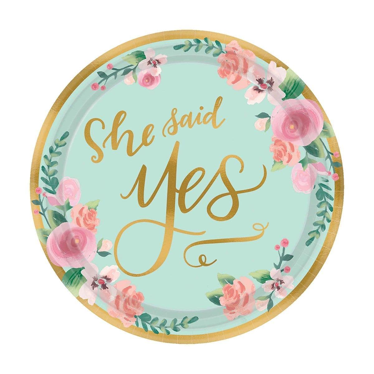 Buy Wedding Mint To Be - Plates 7 in. 8/pkg sold at Party Expert