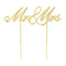Buy Wedding Mr & Mrs - Cake Topper - Gold sold at Party Expert