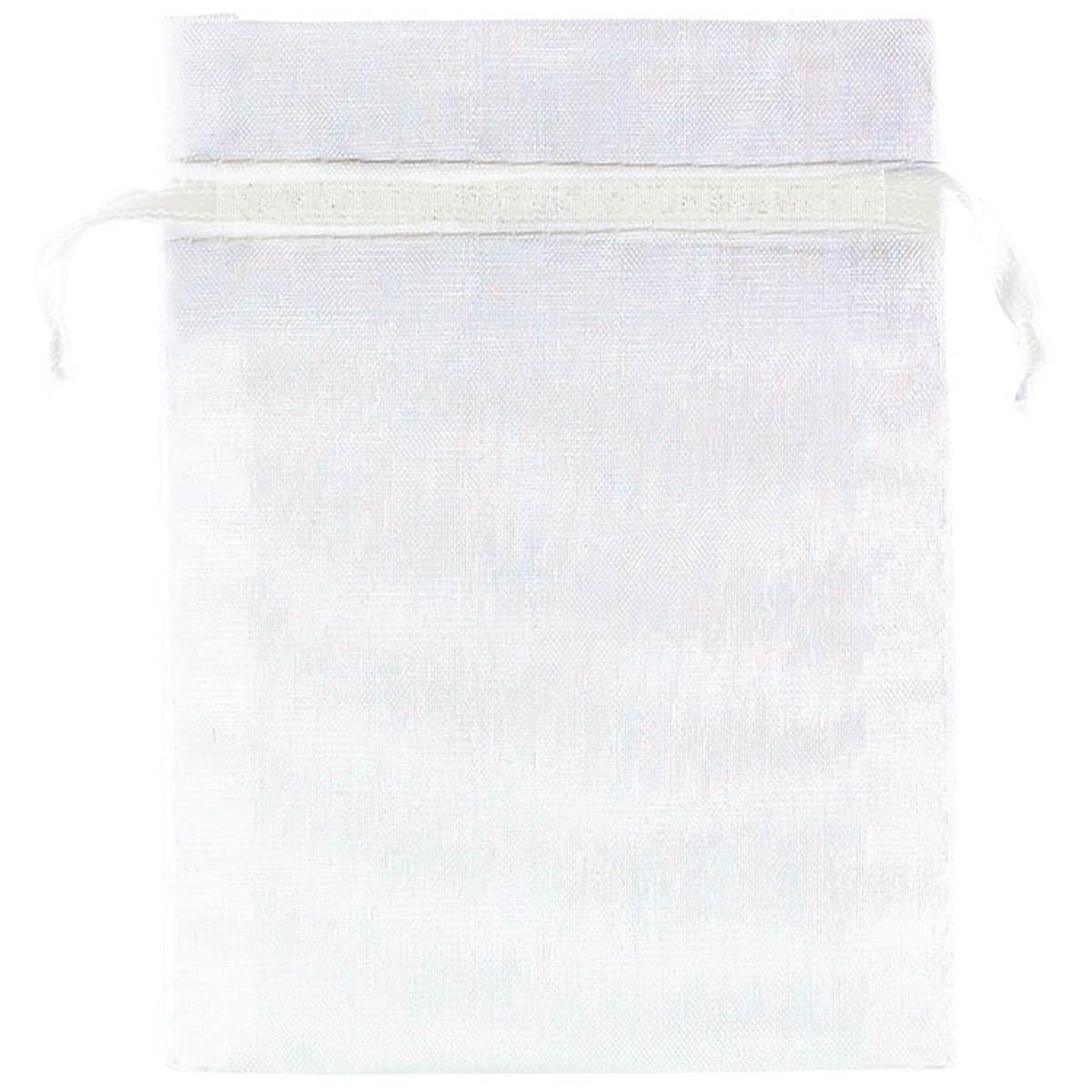 AMSCAN CA Wedding Organza Bags - White 24/pkg. 048419755036