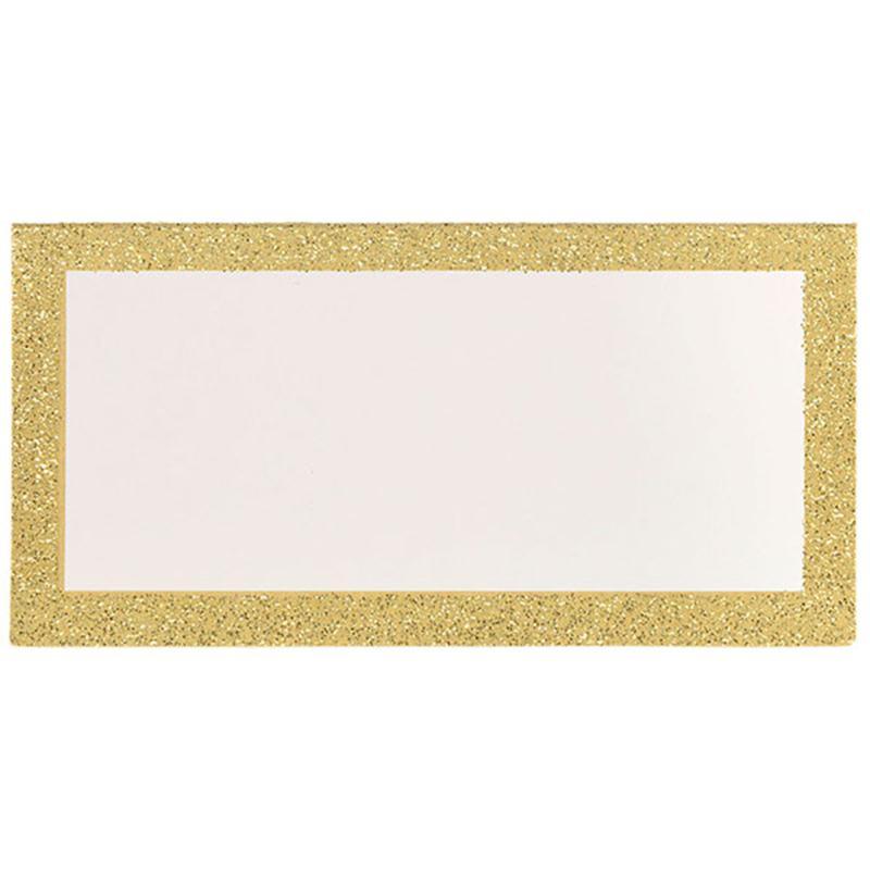 Buy Wedding Place Card 50/pkg - Gold Glitter sold at Party Expert