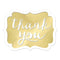 Buy Wedding Thank You' Stickers 50/pkg - Gold sold at Party Expert