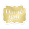Buy Wedding Thank You' Stickers 50/pkg - Gold sold at Party Expert