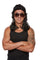 Buy Costume Accessories Black Mullet Wig for Men sold at Party Expert