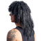 ANXIN WIG FACTORY Costume Accessories Black Rocker Wig for Adults 810077656631
