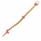 Buy Costume Accessories Blond braid with pink butterflies and elastic sold at Party Expert