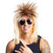 ANXIN WIG FACTORY Costume Accessories Blond Rocker Wig for Adults 810077656648