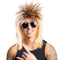 ANXIN WIG FACTORY Costume Accessories Blond Rocker Wig for Adults 810077656648