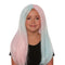 Buy Costume Accessories Blue & Pink Luna Long Straight Wig for Girls sold at Party Expert