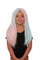 Buy Costume Accessories Blue & Pink Luna Long Straight Wig for Girls sold at Party Expert
