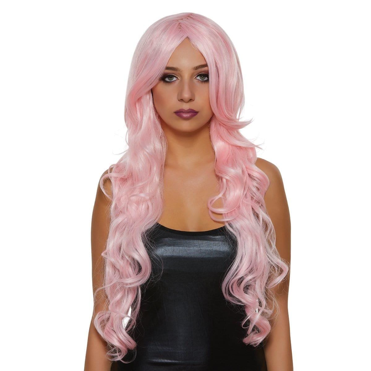 Buy Costume Accessories Cotton candy pink Diva wig for women sold at Party Expert