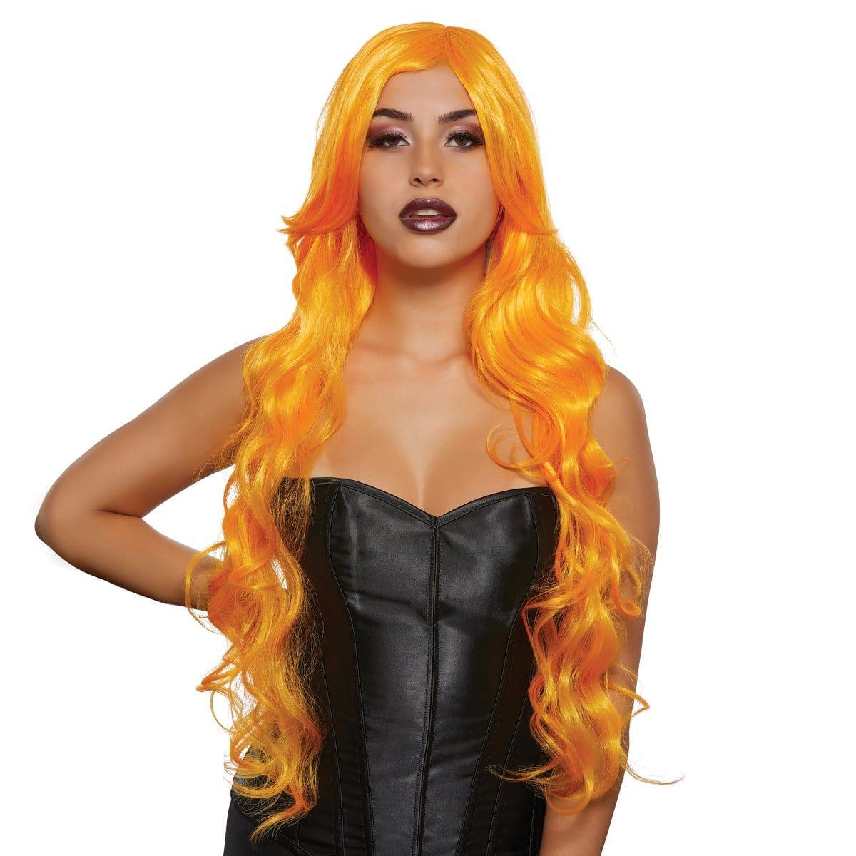 Buy Costume Accessories Orange crush Diva wig for women sold at Party Expert