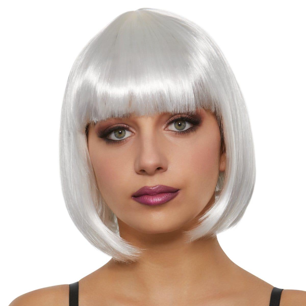 Buy Costume Accessories White Daisy wig for women sold at Party Expert