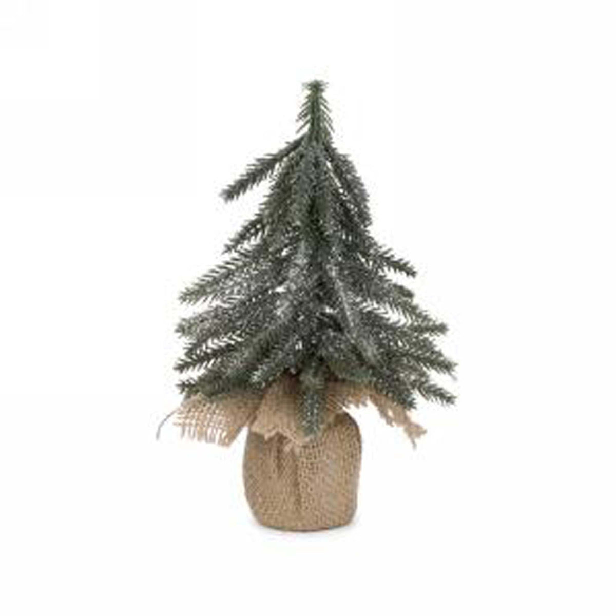 ATTITUDES IMPORT Christmas Synthetic Christmas Tree with Base, 8 Inches, 1 Count 775093476192