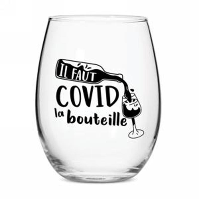 Buy Novelties Covide la bouteille Wine Glass sold at Party Expert