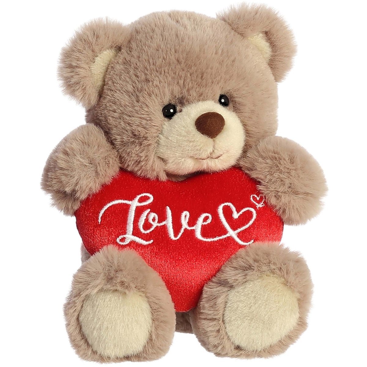 Aurora World Valentine's Day "Love" Plush Teddy Bear, 8 Inches, 1 Count 092943771635