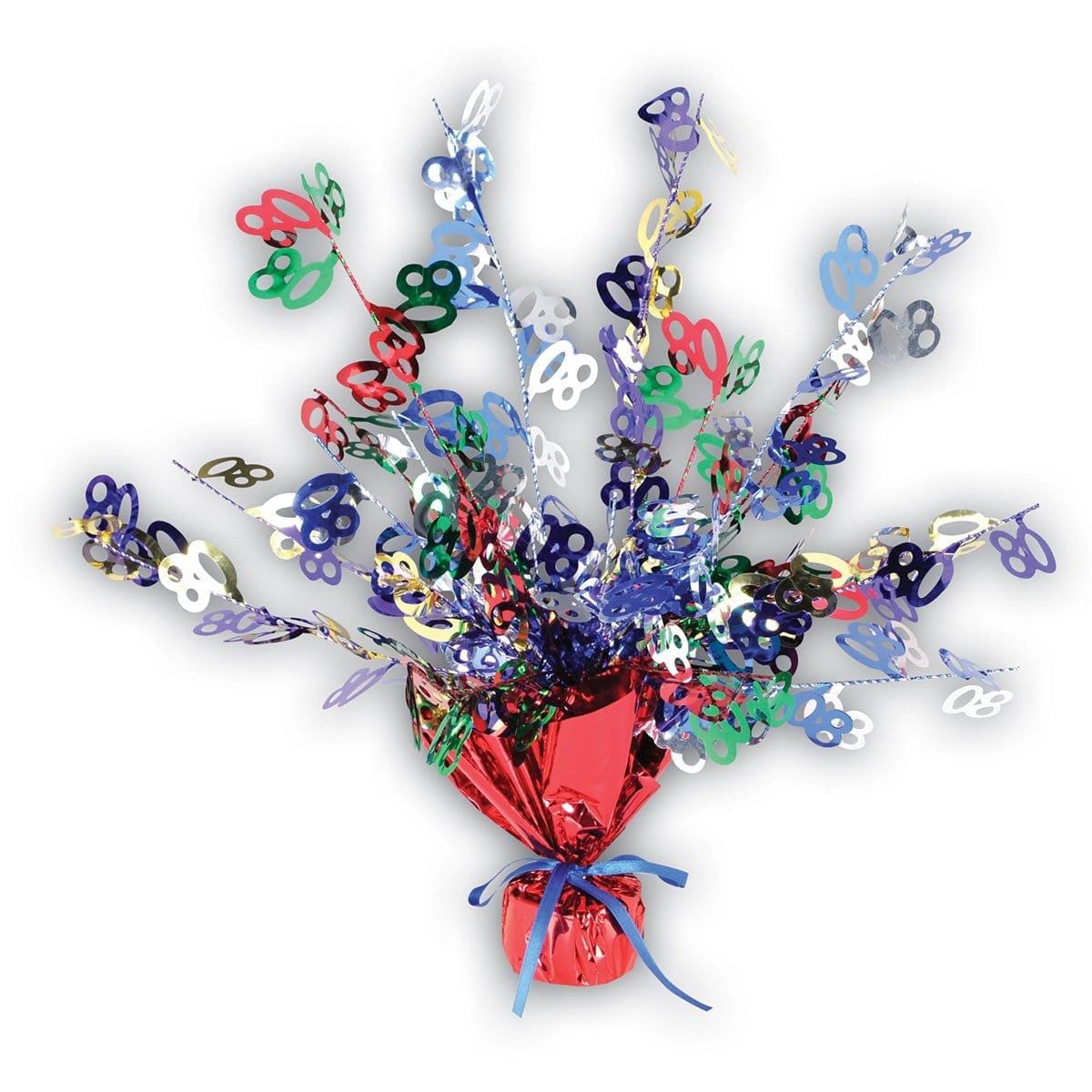 Buy Age Specific Birthday Centerpiece Multicolor - 80th Birthday 15 In. sold at Party Expert