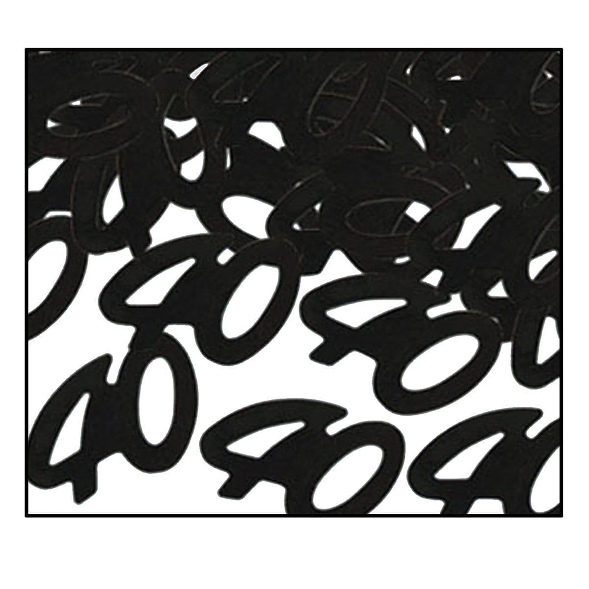 Buy Age Specific Birthday Fanci-fetti Confetti Black - 40th Birthday Â½ Oz. sold at Party Expert