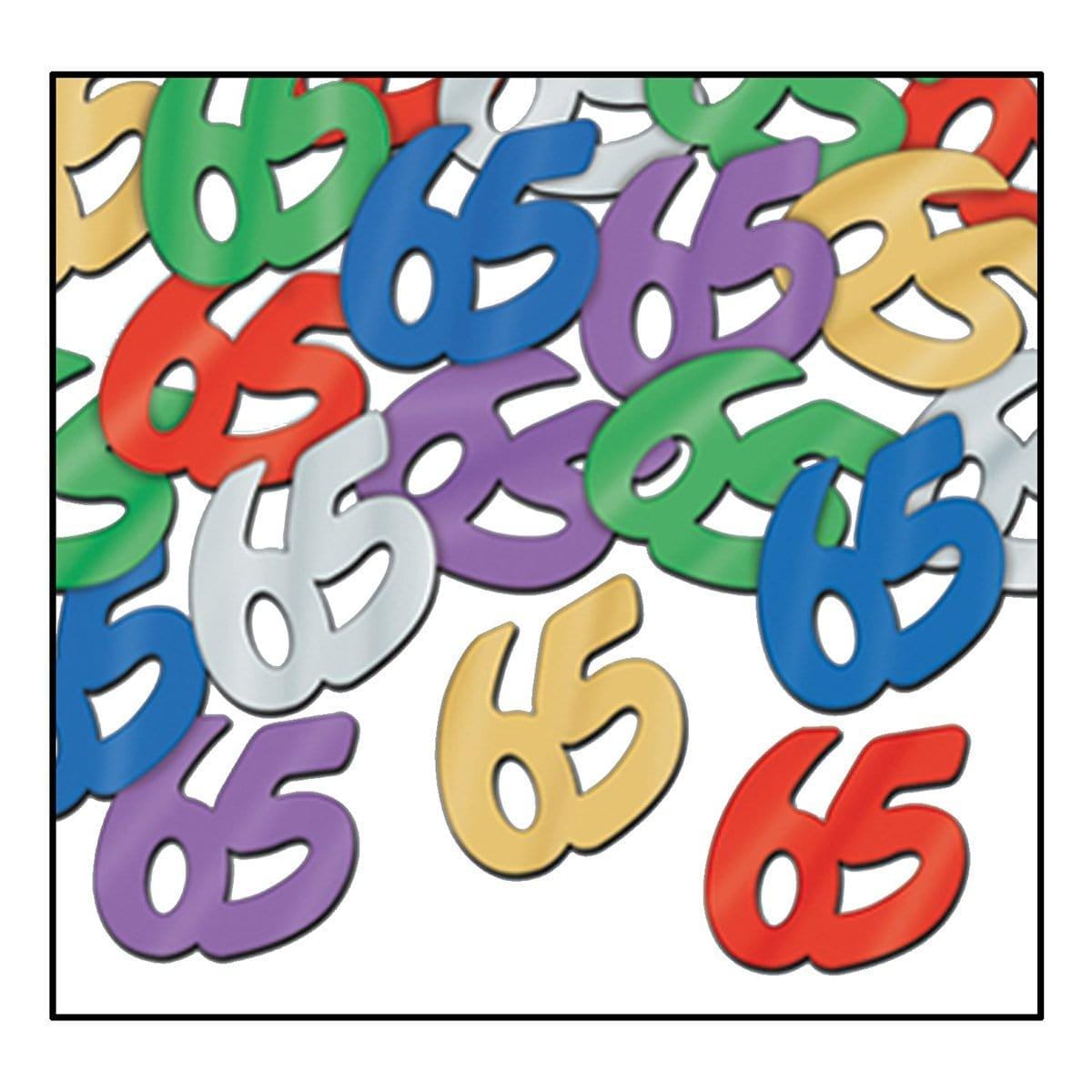 Buy Age Specific Birthday Fanci-fetti Confetti Multiclr - 65th Birthday Â½ Oz. sold at Party Expert