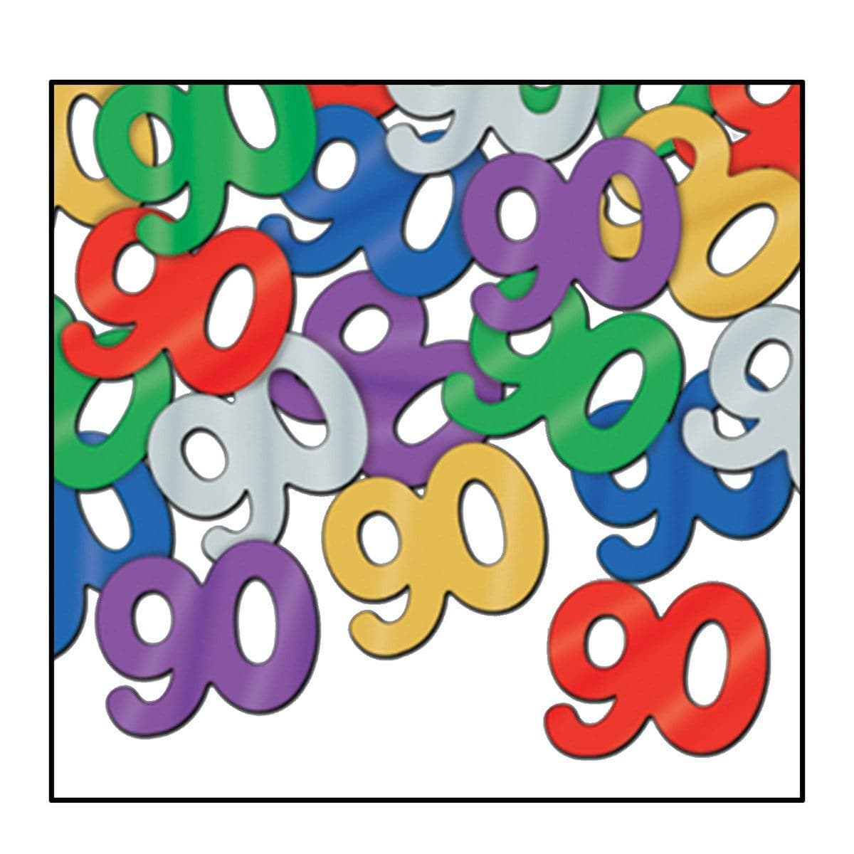 Buy Age Specific Birthday Fanci-fetti Confetti Multiclr - 90th Birthday Â½ Oz. sold at Party Expert