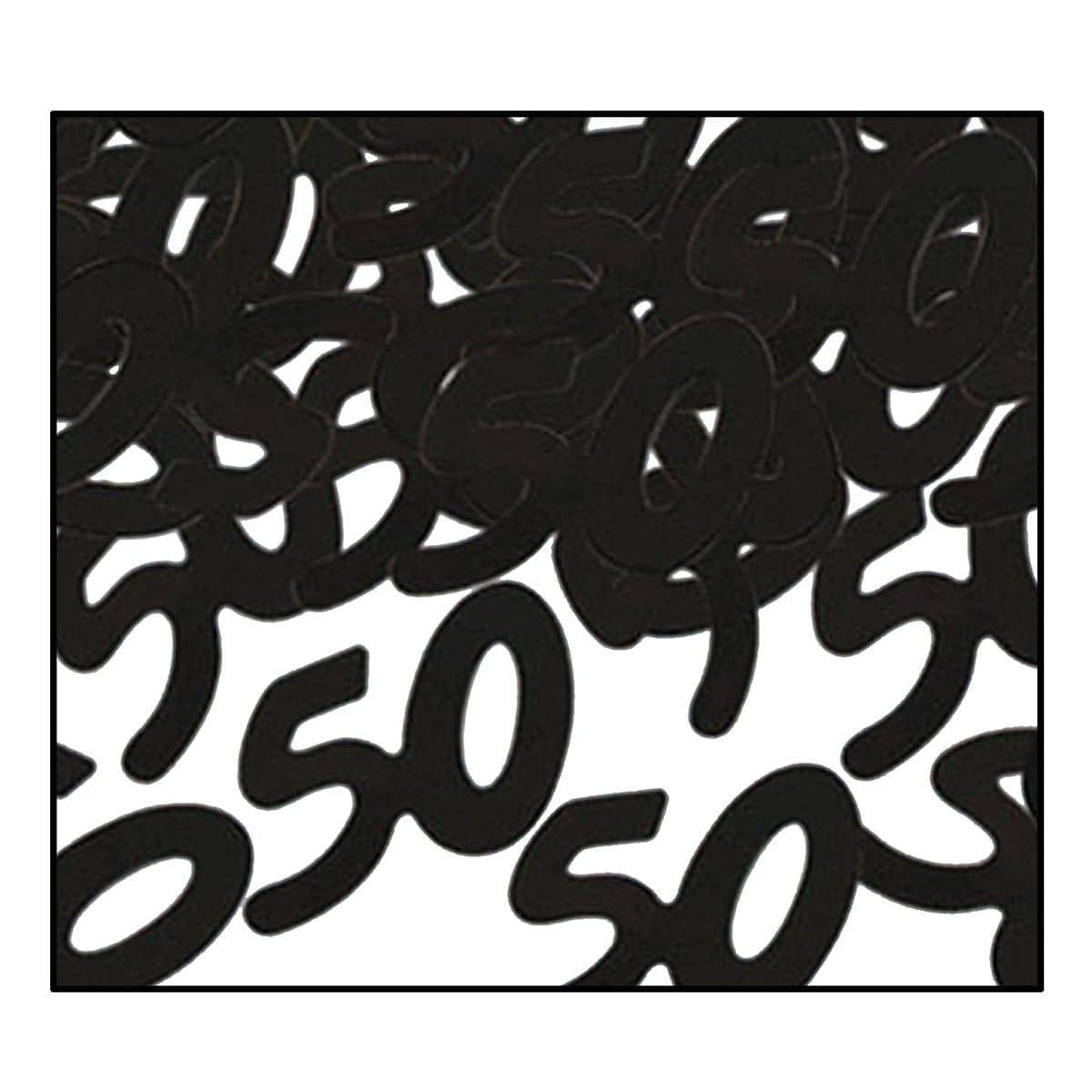 Buy Age Specific Birthday Fanci-fetti Confetti Noir - 50th Birthday Â½ Oz. sold at Party Expert