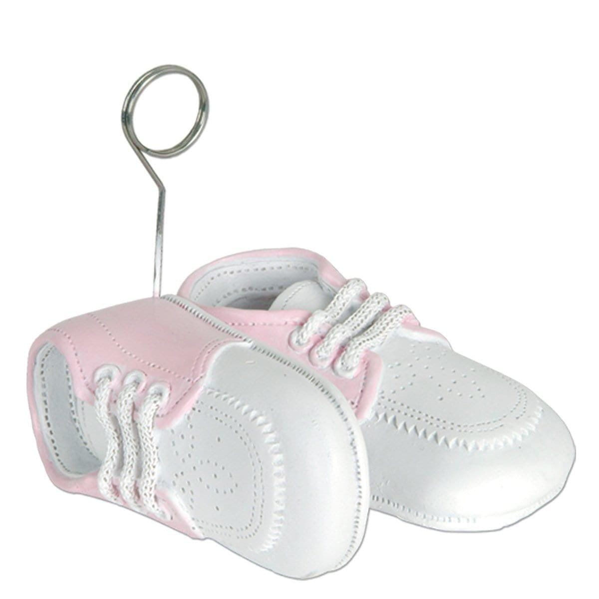 Buy Baby Shower Pink baby shoes balloon weight sold at Party Expert