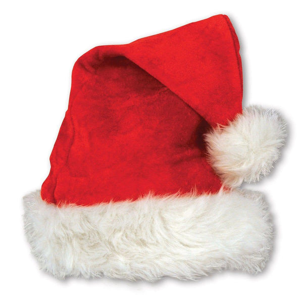 Chapeaux De Noël En Peluche Pour Enfants - Lot De 2 Bonnets Père Noël Rouges - Pour Déguisement Et Décoration (2-8 Ans)