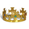 Buy Costume Accessories Gold jeweled king's crown for adults sold at Party Expert