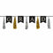 BEISTLE COMPANY Graduation Graduation Tassel Garland "Grad", 13" x 78", Black, Silver and Gold