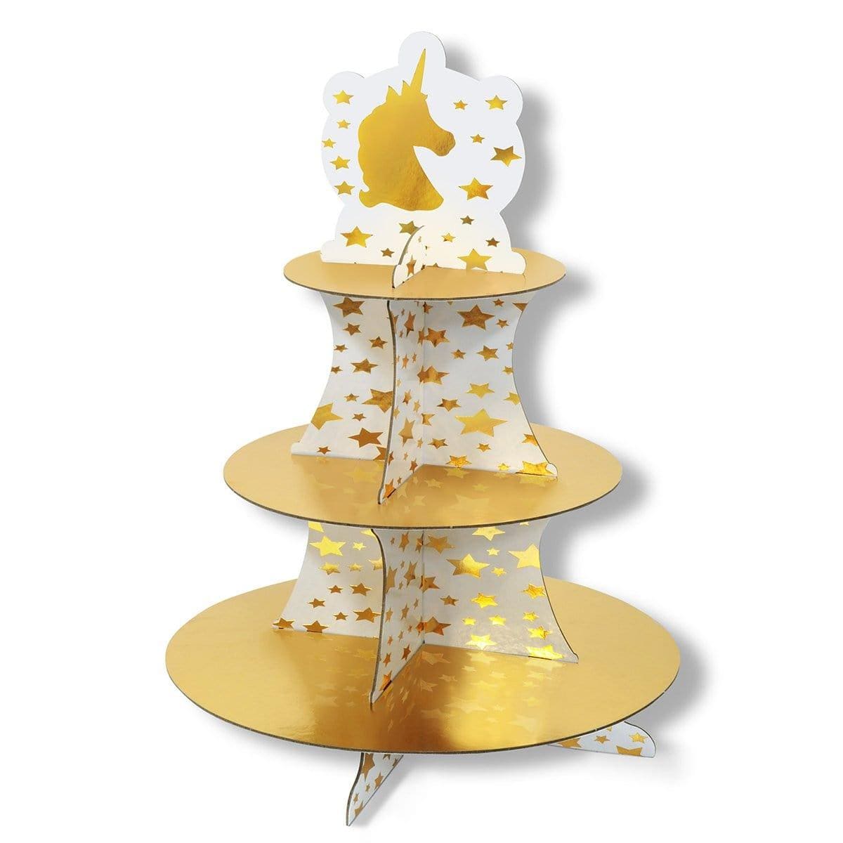 Buy Kids Birthday Unicorn Sparkle cupcake stand sold at Party Expert