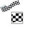 Buy Theme Party Checkered Crepe Streamer sold at Party Expert