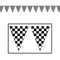 Buy Theme Party Checkered Pennant Banner sold at Party Expert