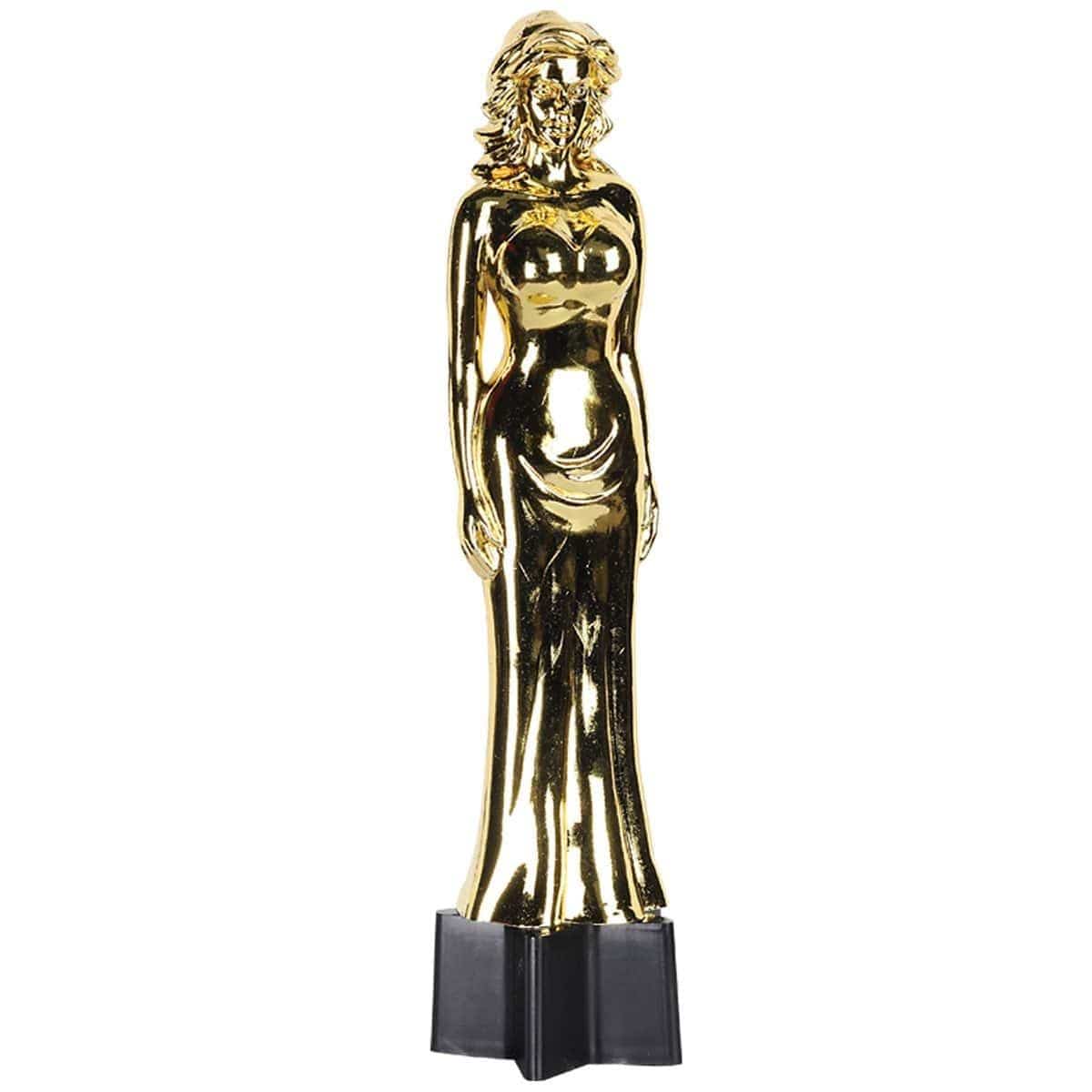 Buy Theme Party Female Award Trophy, 9 Inches sold at Party Expert