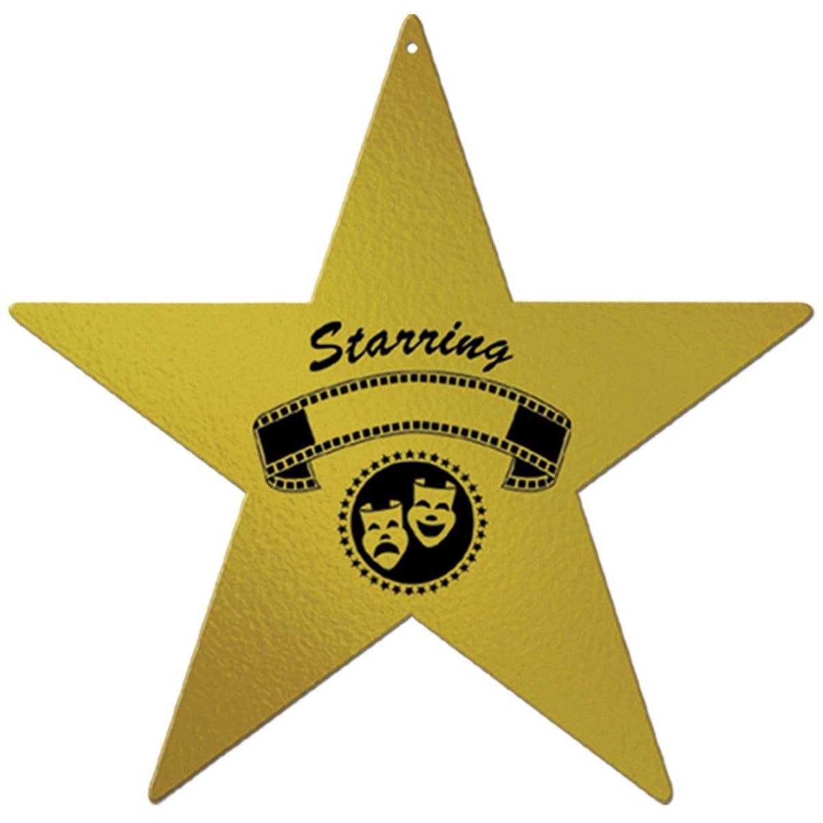Buy Theme Party Foil Awards Night Star, 12 Inches sold at Party Expert