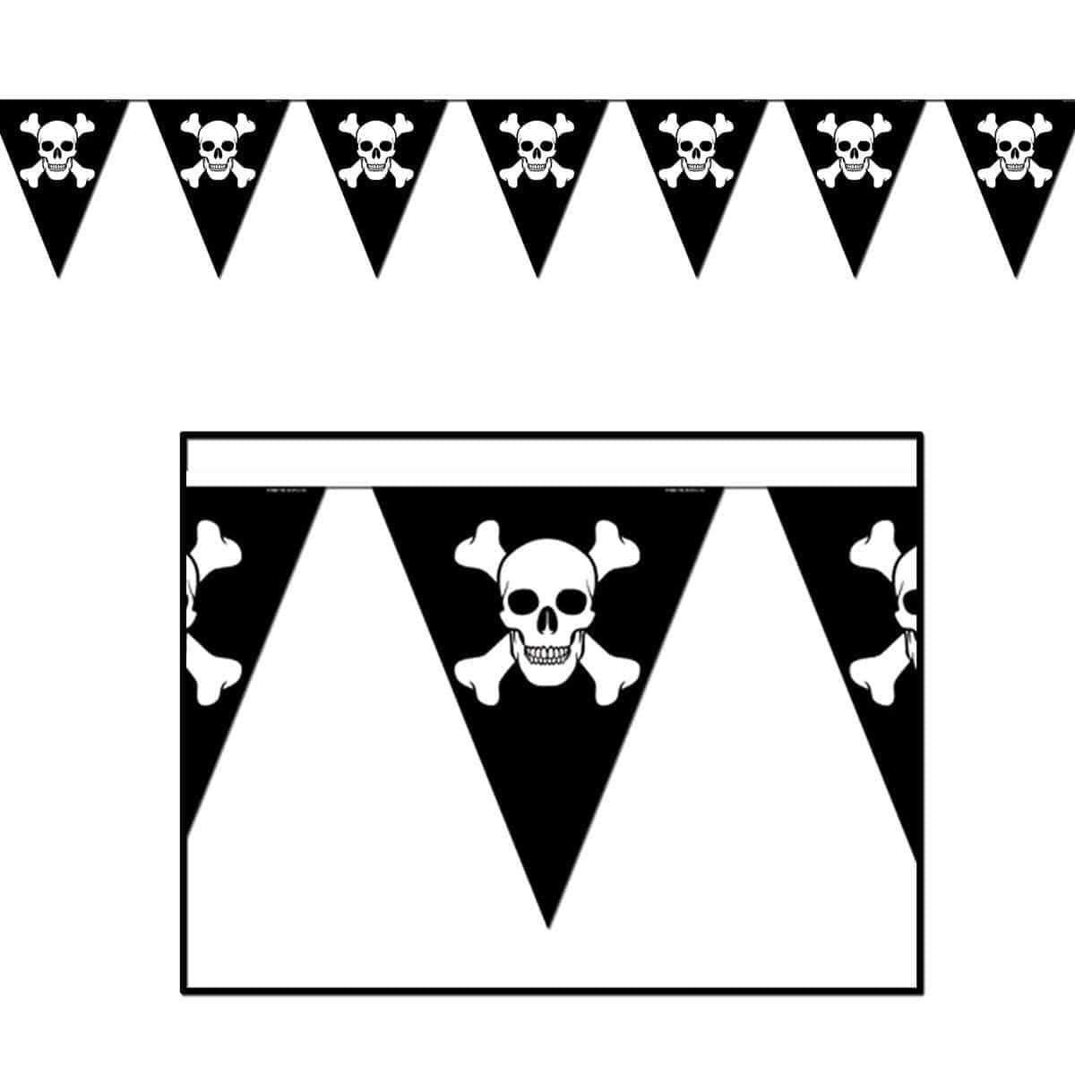 Buy Theme Party Jolly Roger Pennant Banner sold at Party Expert