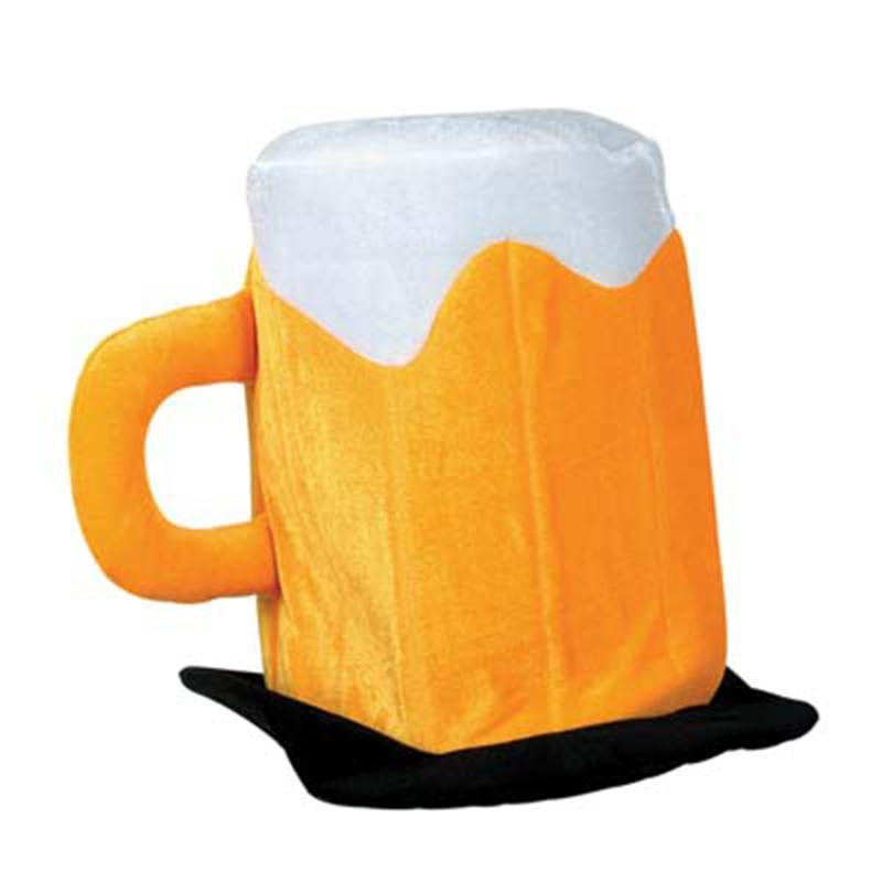 Buy Theme Party Oktoberfest Plush Beer Mug Hat for Adults sold at Party Expert