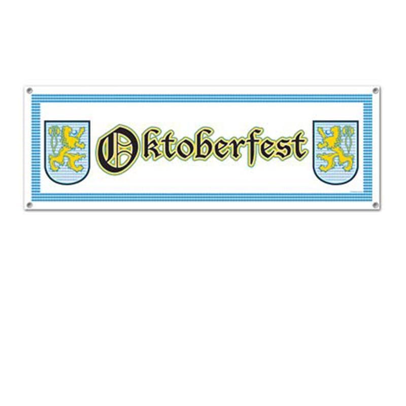 Buy Theme Party Oktoberfest Sign Banner, 5 Feet sold at Party Expert