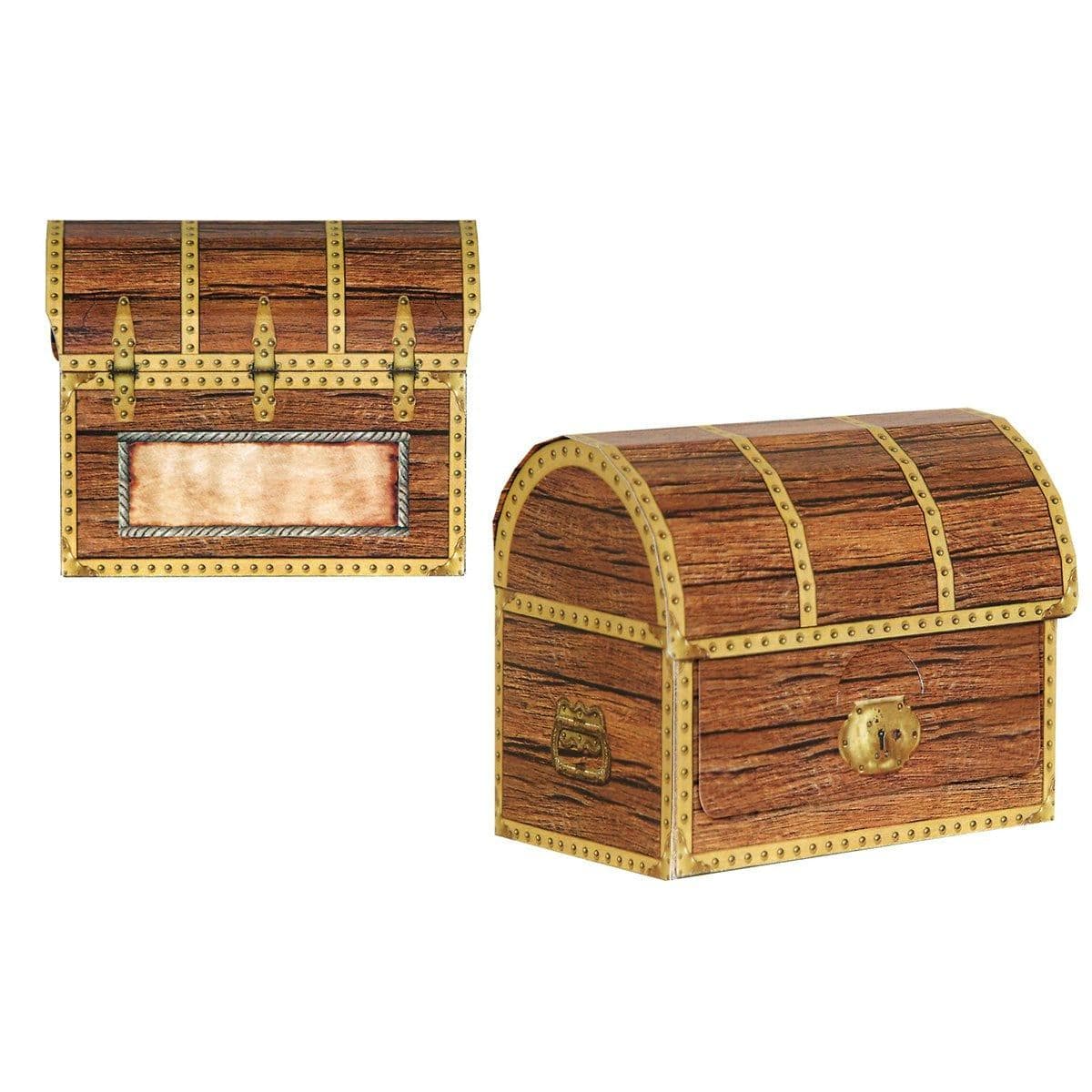 Buy Theme Party Pirate Treasure Chest Favor Boxes, 4 per Package sold at Party Expert