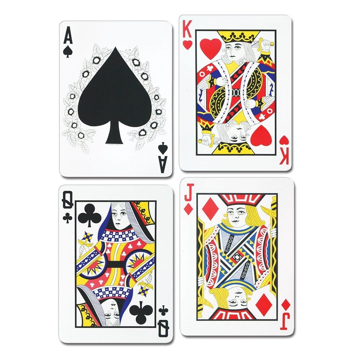 Buy Theme Party Playing Card Cutout, 25 Inches sold at Party Expert