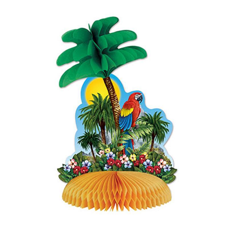 Buy Theme Party Tropical Island Centerpiece, 12 Inches sold at Party Expert