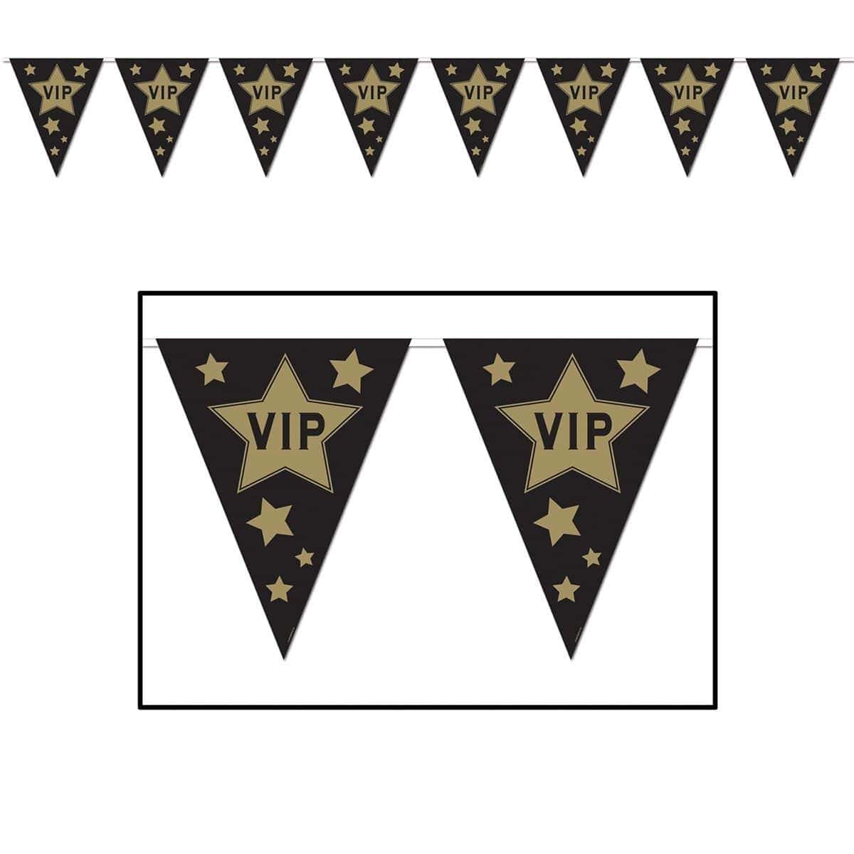 Buy Theme Party VIP Pennant Banner sold at Party Expert