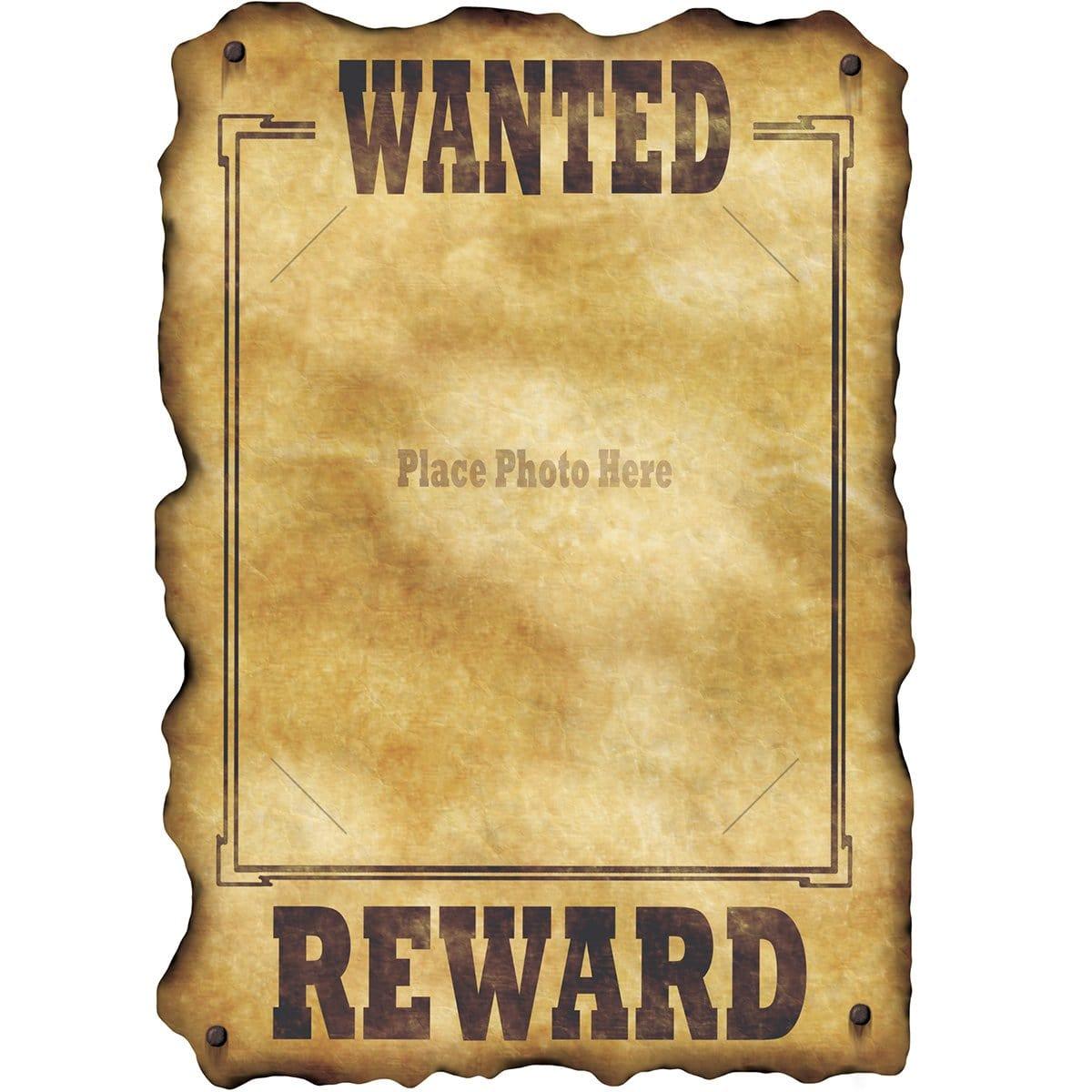 Buy Theme Party Western Wanted Sign sold at Party Expert