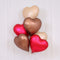 BOOMBA INTERNATIONAL TRADING CO,. LTD Balloons Satin Luxe Cacao Heart Shaped Foil Balloon, 18 Inches, 1 Count 810120710099