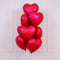 BOOMBA INTERNATIONAL TRADING CO,. LTD Balloons Satin Luxe Red Kiss of Fire Heart Shaped Foil Balloon, 18 Inches, 1 Count 810120710105