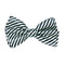 Buy Costume Accessories Black and white striped bow tie sold at Party Expert