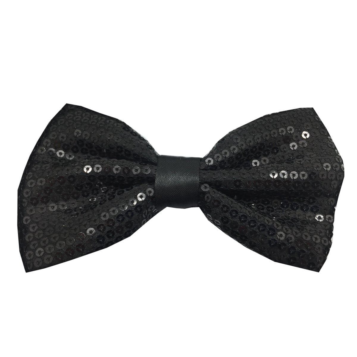 Buy Costume Accessories Black sequin bow tie sold at Party Expert