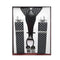 Buy Costume Accessories Black & White Suspender for Adults sold at Party Expert